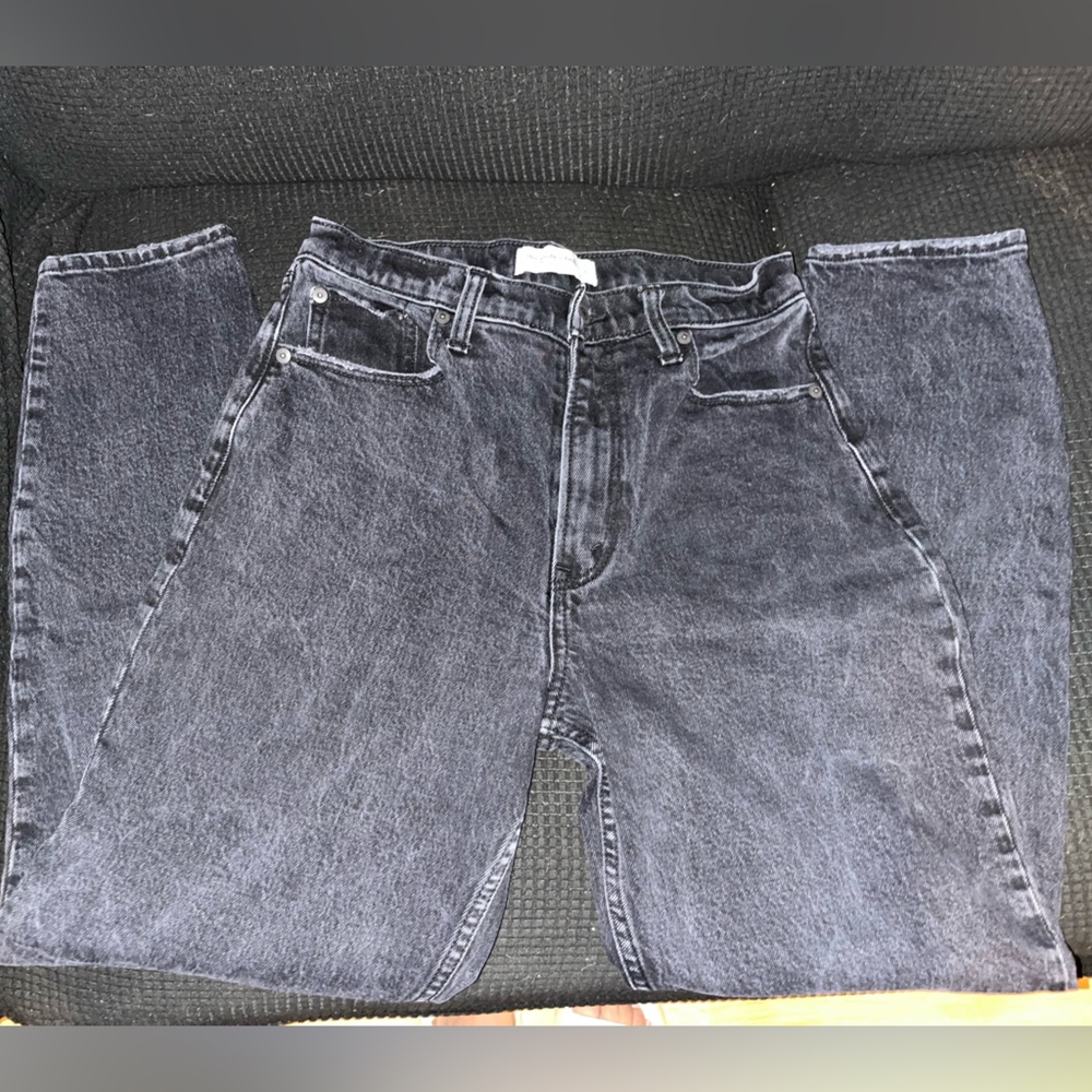 Abercrombie & Fitch Dark Gray Women's Straight Leg Jeans